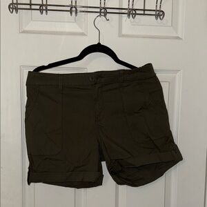 Olive Green Women's Cargo Shorts